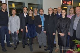 Daniel Winkler, Sarah Bernardi, Philipp Achammer, Nicole Uibo, Renate Holzner, Heiner Feuer, Bischof Ivo Muser, Markus Unterkircher Gerhard Wieser, Cellina von Mannstein, Martin Pfeifhofer und Leopold Karger